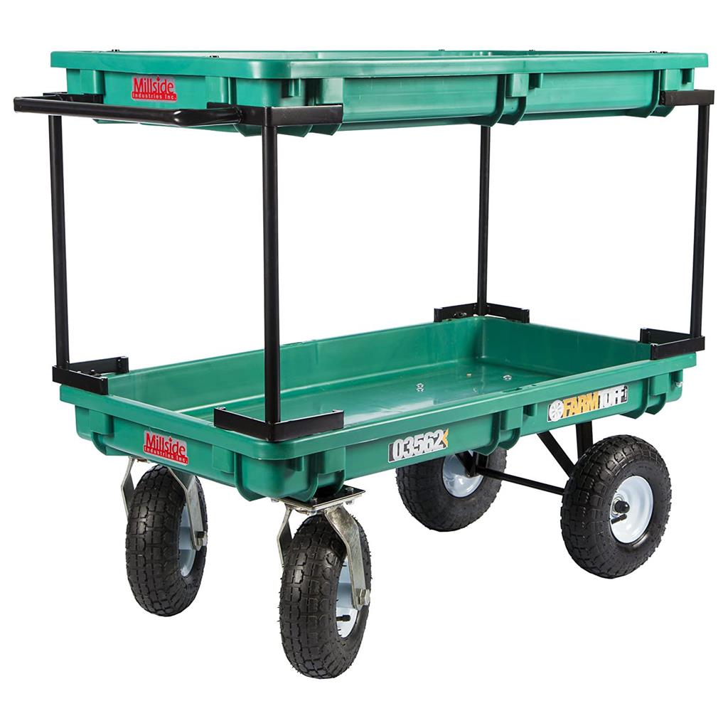 Plastic Double Deck Cart - Greenhouse Megastore