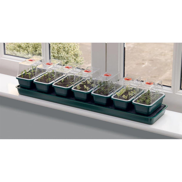 Super 7 Electric Windowsill Propagator Garland Super7 Propagateur électrique Chauffant Pour Rebord De Fenêtre G51 Mini Greenhouse Propagator - Foto 1