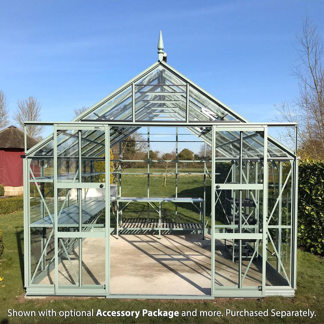 Rhino Premium Greenhouse Kit 10 x 12 ft. with 4mm Toughened Safety Glass and Aluminum Frame - Greenhouse Megastore