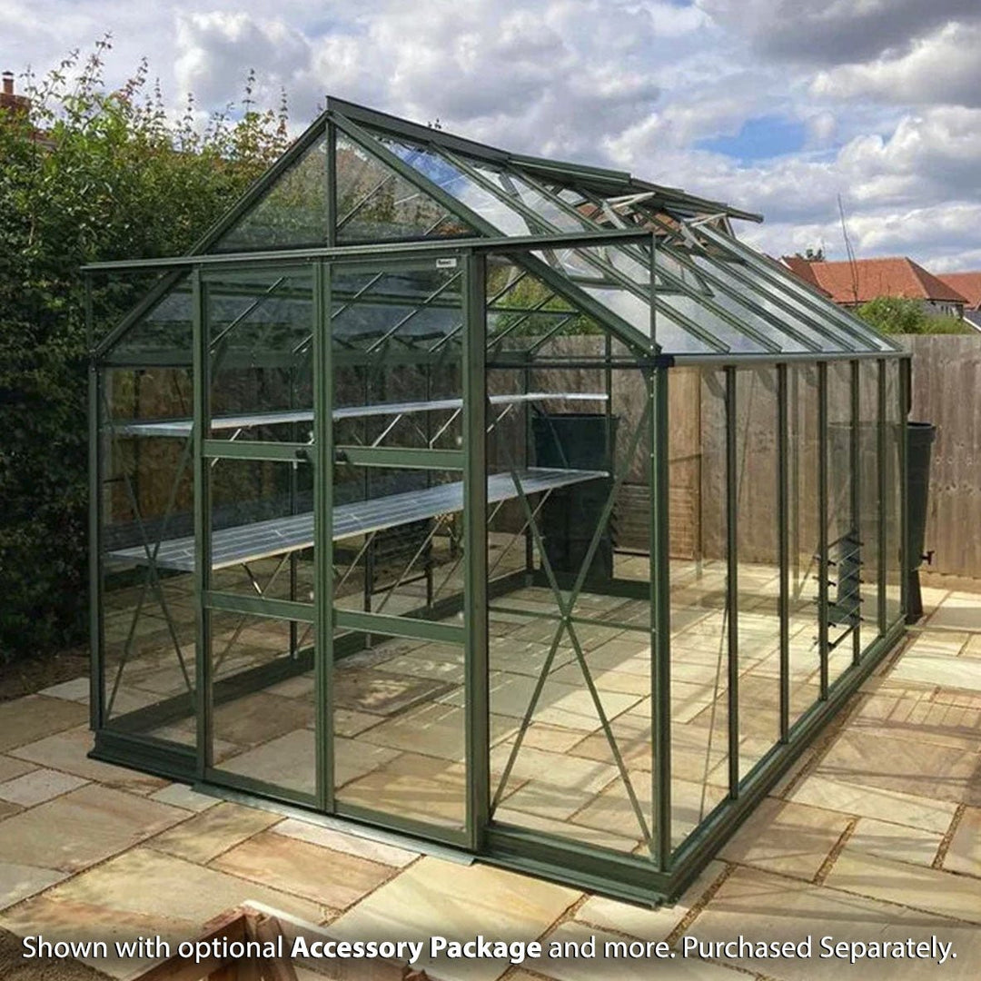 Rhino Premium Greenhouse Kit 8 x 12 ft. with 4mm Toughened Safety Glass and Aluminum Frame - Greenhouse Megastore