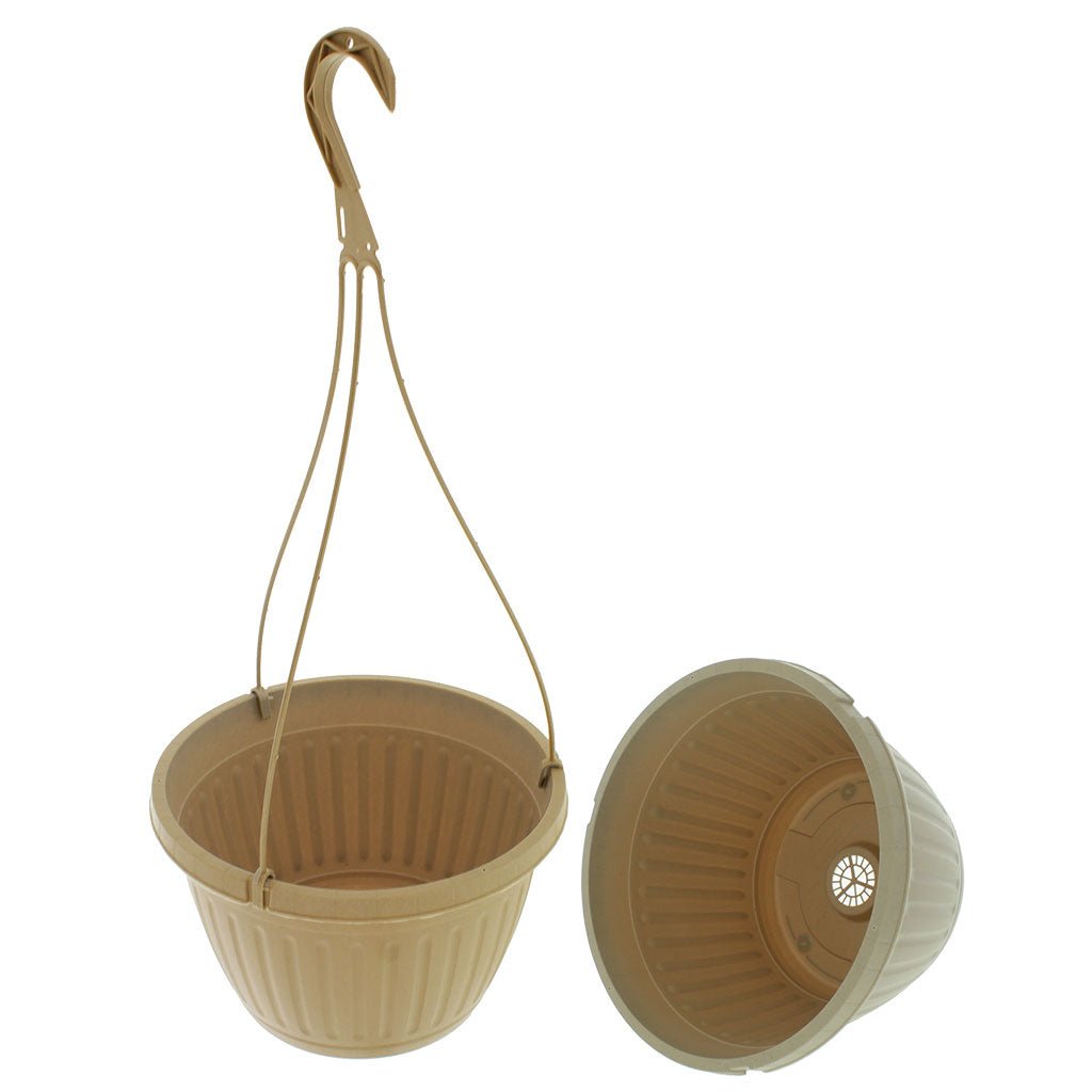 Roman 10 in. Mocha Hanging Planter - Greenhouse Megastore