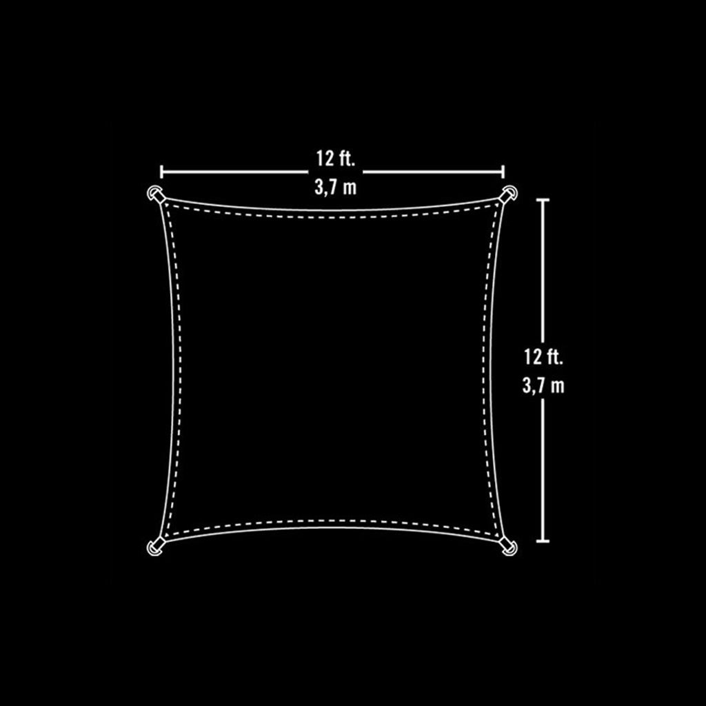 ShelterLogic Sun Shade Square Sail Sandstone - Greenhouse Megastore