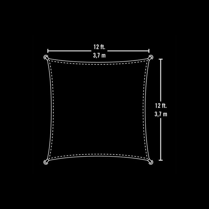 ShelterLogic Sun Shade Square Sail Sandstone - Greenhouse Megastore