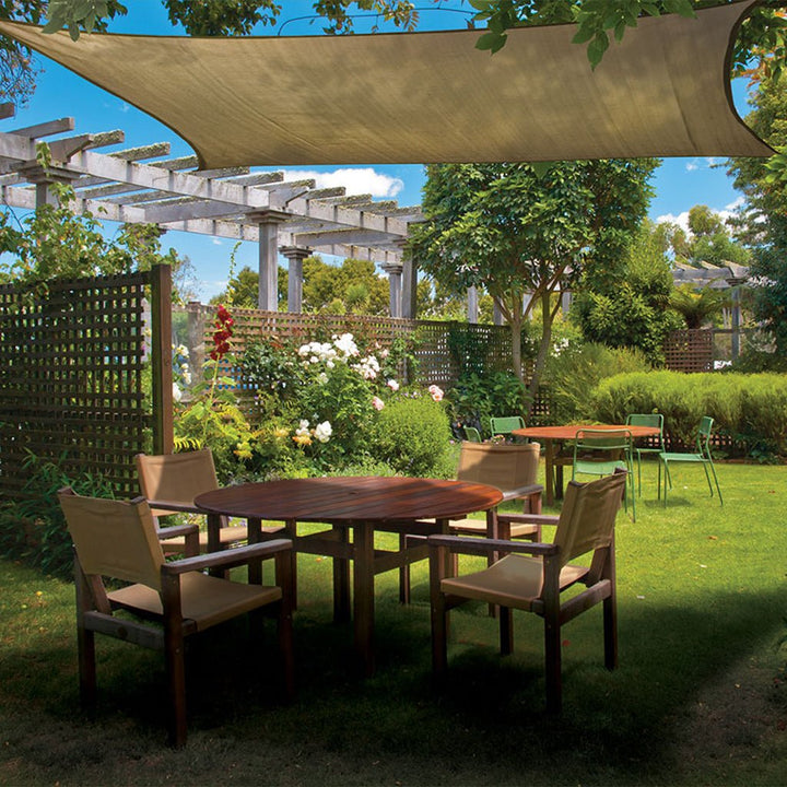 ShelterLogic Sun Shade Square Sail Sandstone - Greenhouse Megastore