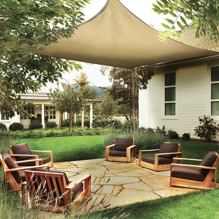 ShelterLogic Sun Shade Square Sail Sandstone - Greenhouse Megastore