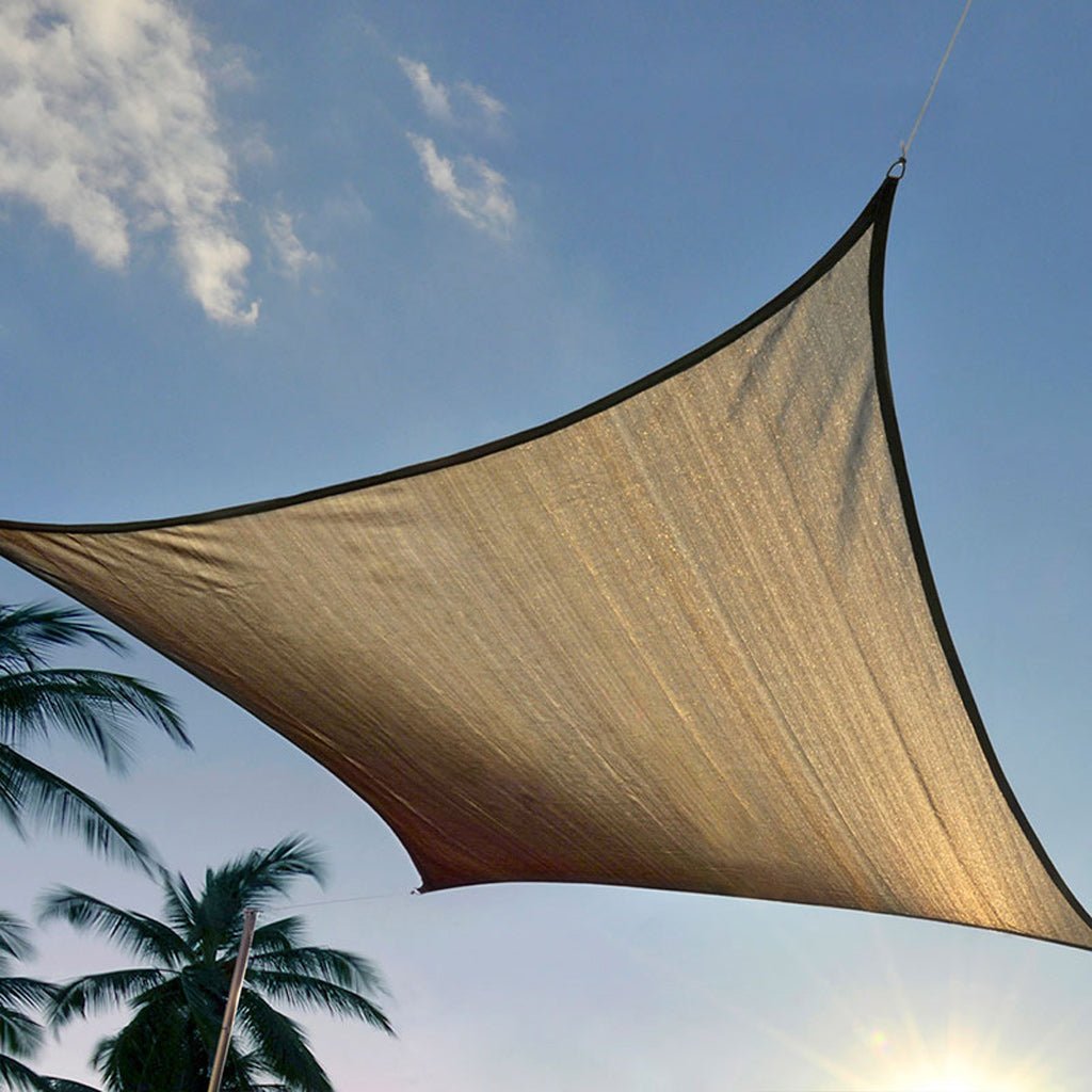 ShelterLogic Sun Shade Square Sail Sandstone - Greenhouse Megastore