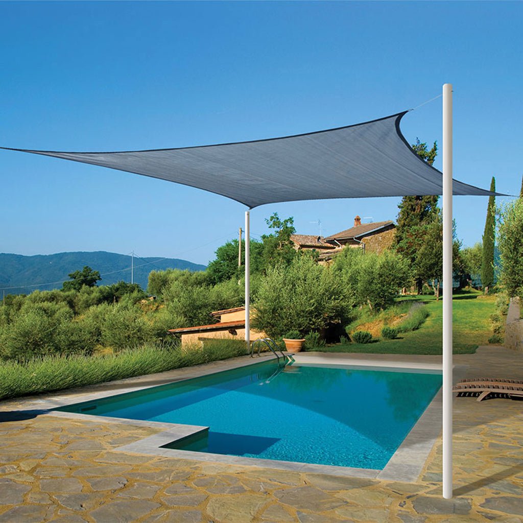 ShelterLogic Sun Shade Square Sail Sea Blue - Greenhouse Megastore