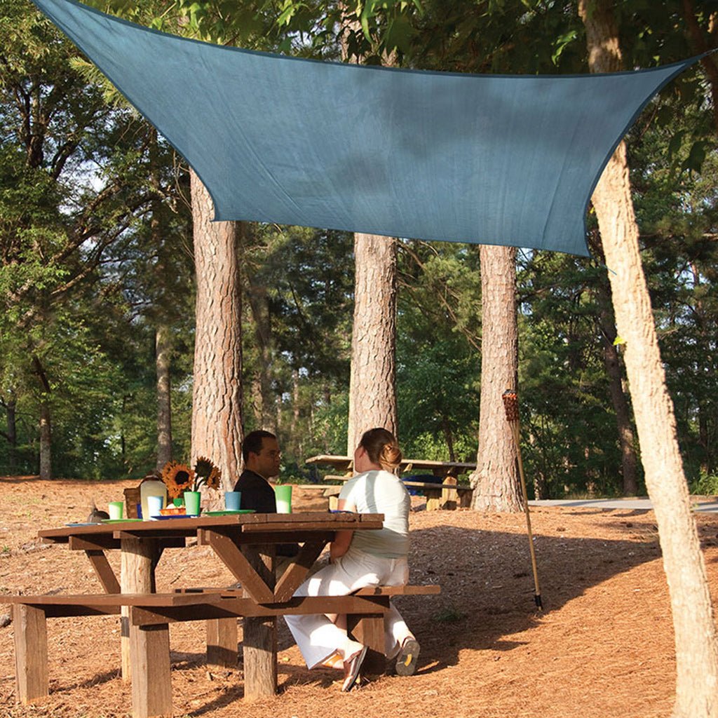 ShelterLogic Sun Shade Square Sail Sea Blue - Greenhouse Megastore