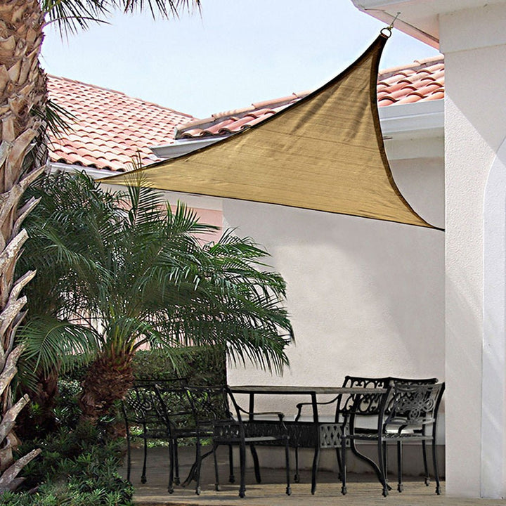 ShelterLogic Sun Shade Triangle Sail Sandstone - Greenhouse Megastore