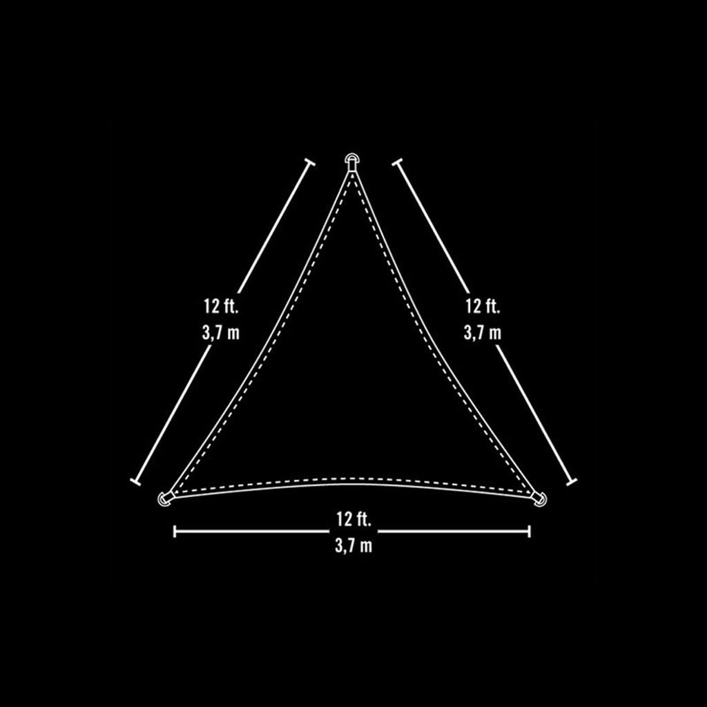 ShelterLogic Sun Shade Triangle Sail Sandstone - Greenhouse Megastore