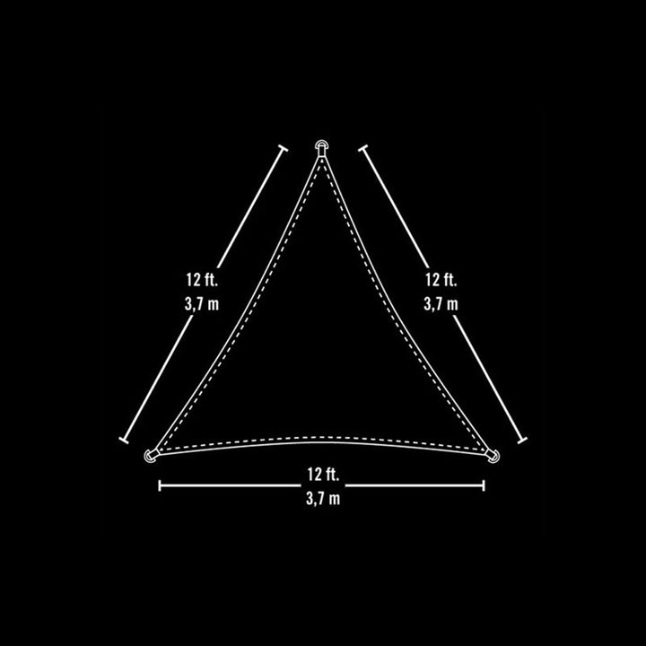 ShelterLogic Sun Shade Triangle Sail Sandstone - Greenhouse Megastore