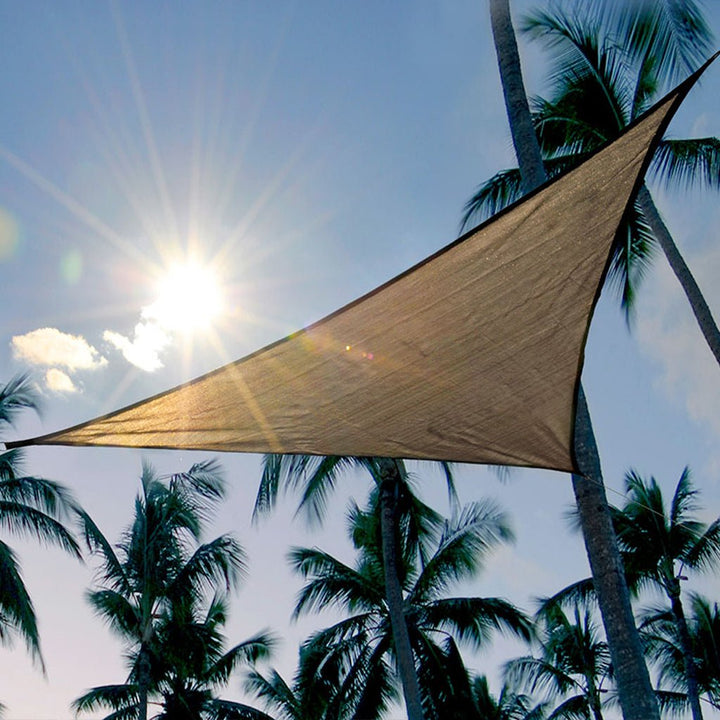 ShelterLogic Sun Shade Triangle Sail Sandstone - Greenhouse Megastore