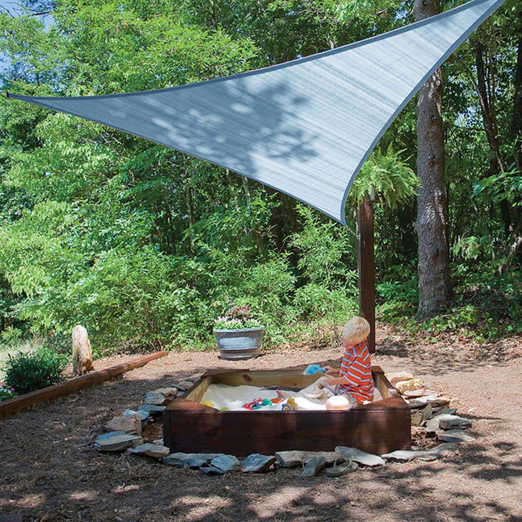 ShelterLogic Sun Shade Triangle Sail Sea Blue - Greenhouse Megastore
