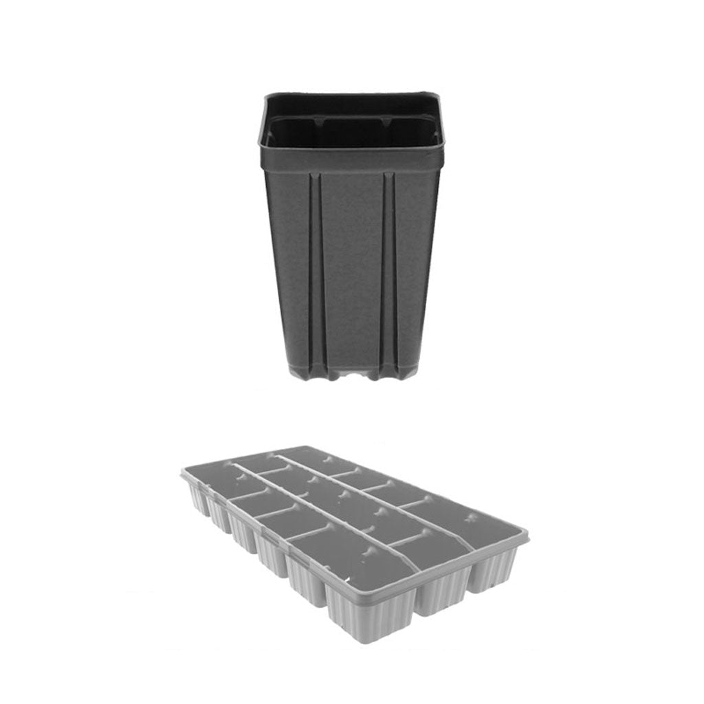 Square Black Form Pots - Greenhouse Megastore