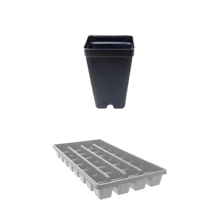 Square Black Form Pots - Greenhouse Megastore