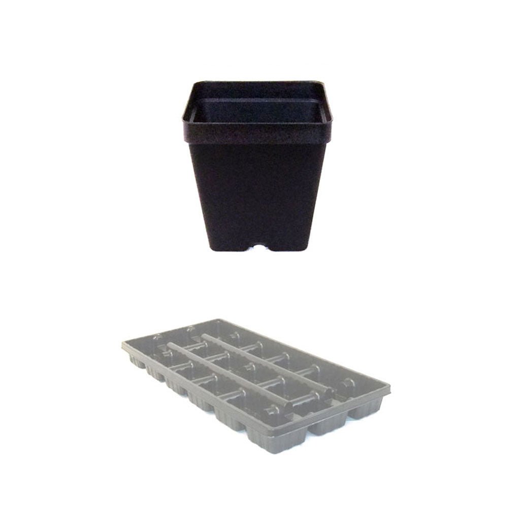 Square Black Form Pots - Greenhouse Megastore
