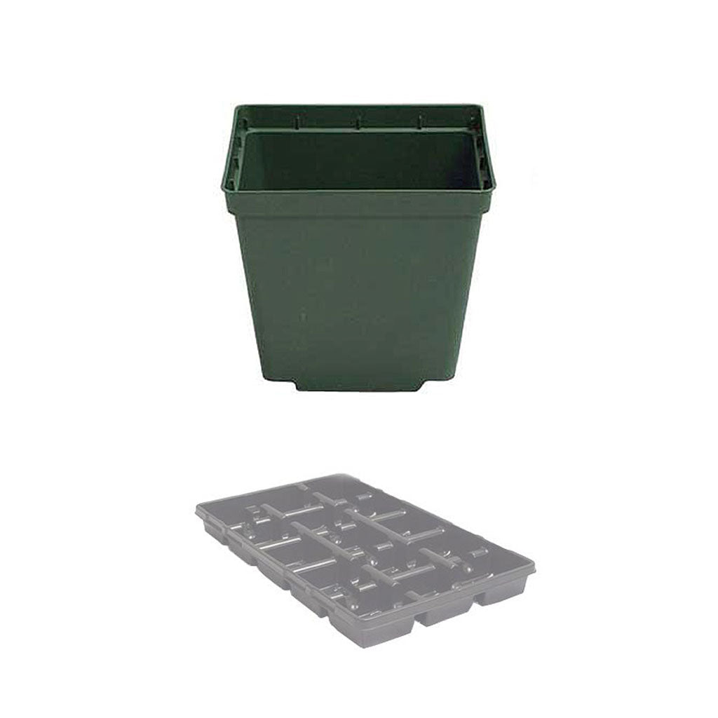Square Injection Molded Pots - Greenhouse Megastore