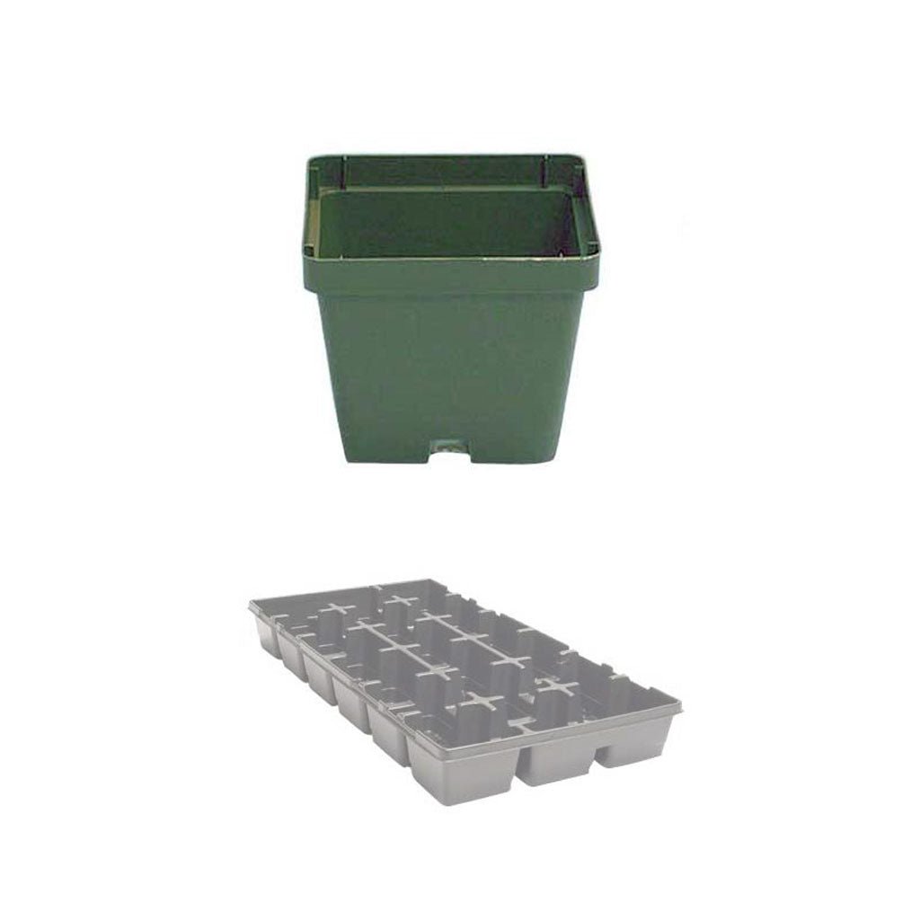 Square Injection Molded Pots - Greenhouse Megastore