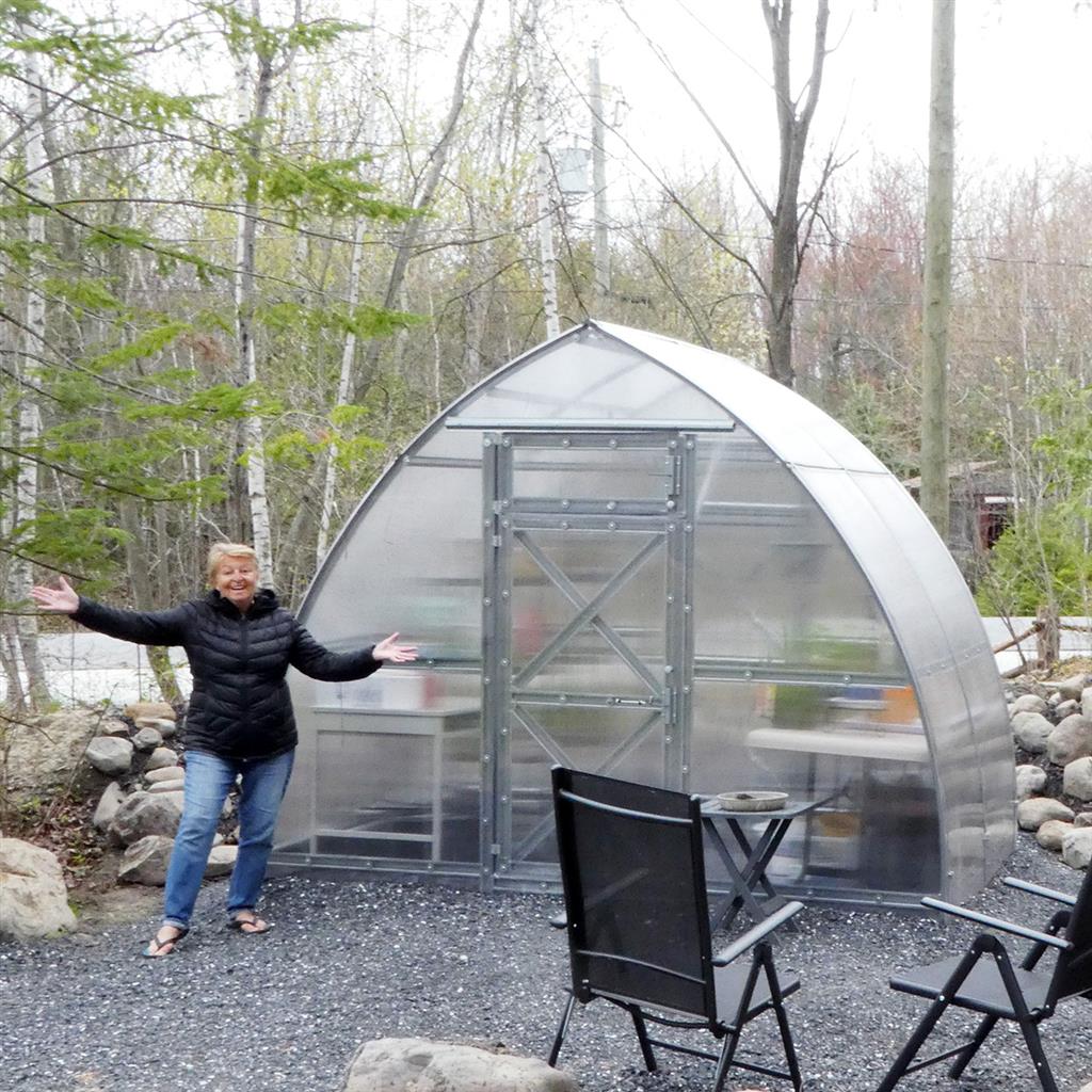 Sungrow Compact DIY Greenhouse Kit 10 x 6.5 ft. with 6 mm Twinwall Polycarbonate Panels and Galvanized Steel Frame - Greenhouse Megastore