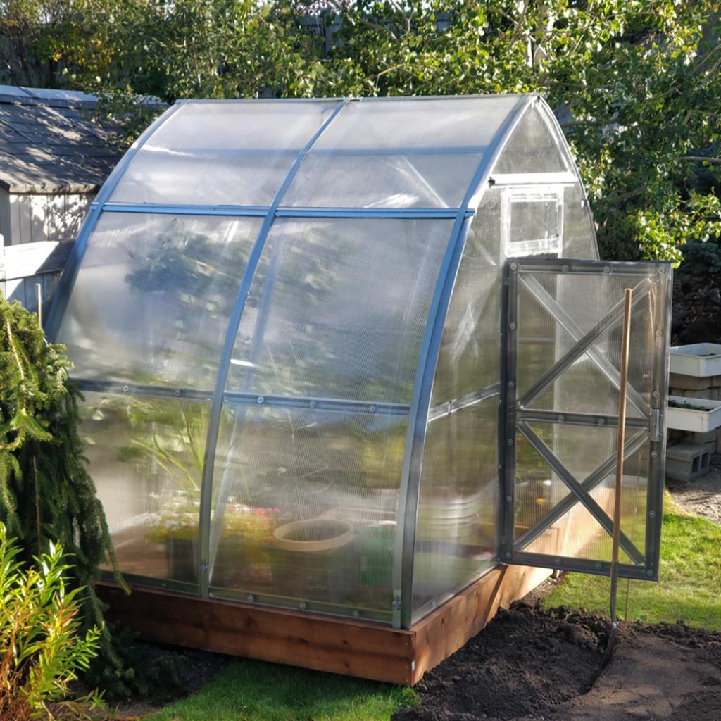 Sungrow Compact DIY Greenhouse Kit 10 x 6.5 ft. with 6 mm Twinwall Polycarbonate Panels and Galvanized Steel Frame - Greenhouse Megastore