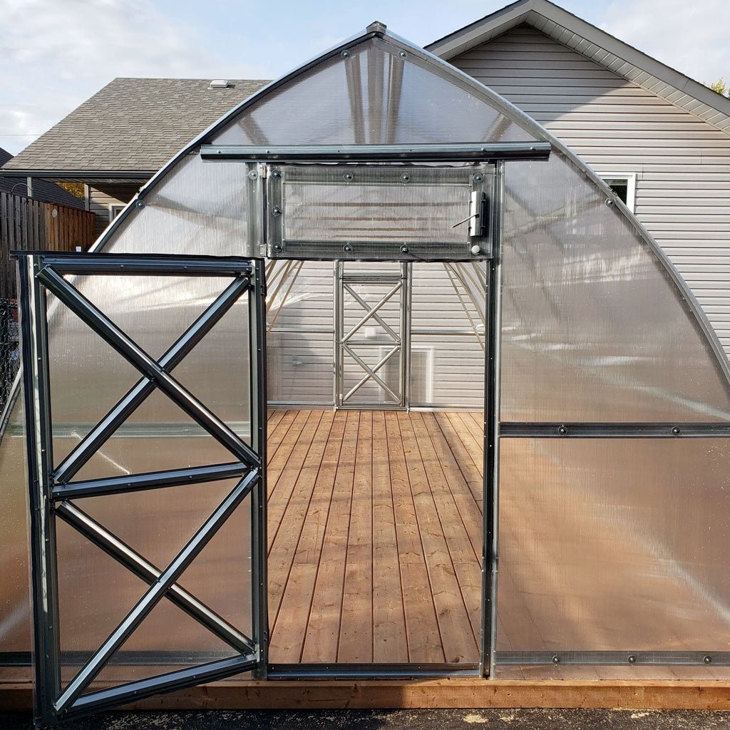 Sungrow DIY Greenhouse Kit 10 x 20 ft. with 6mm Double-Wall Polycarbonate Panels and Galvanized Steel Frame - Greenhouse Megastore
