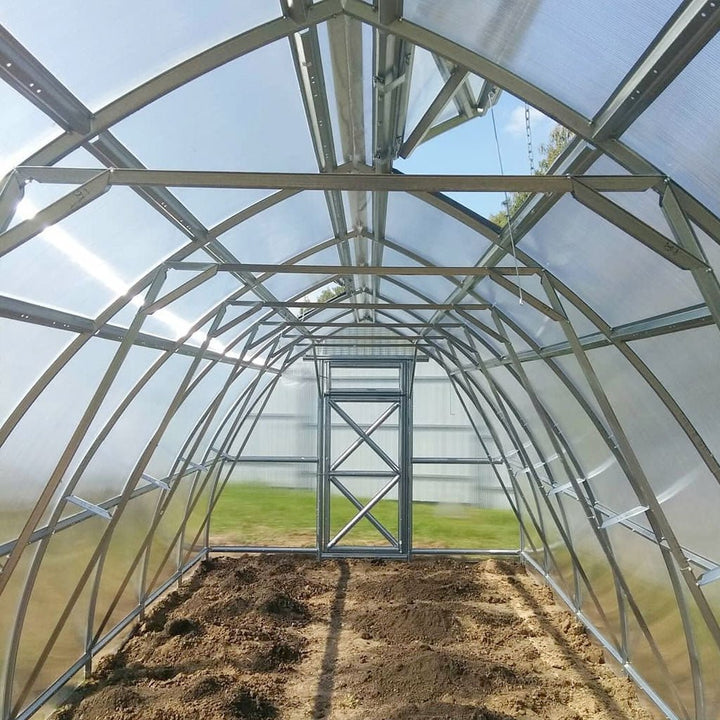 Sungrow DIY Greenhouse Kit 10 x 20 ft. with 6mm Double-Wall Polycarbonate Panels and Galvanized Steel Frame - Greenhouse Megastore