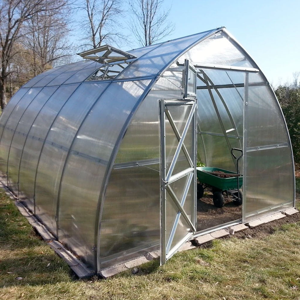 Sungrow DIY Greenhouse Kit 10 x 20 ft. with 6mm Double-Wall Polycarbonate Panels and Galvanized Steel Frame - Greenhouse Megastore