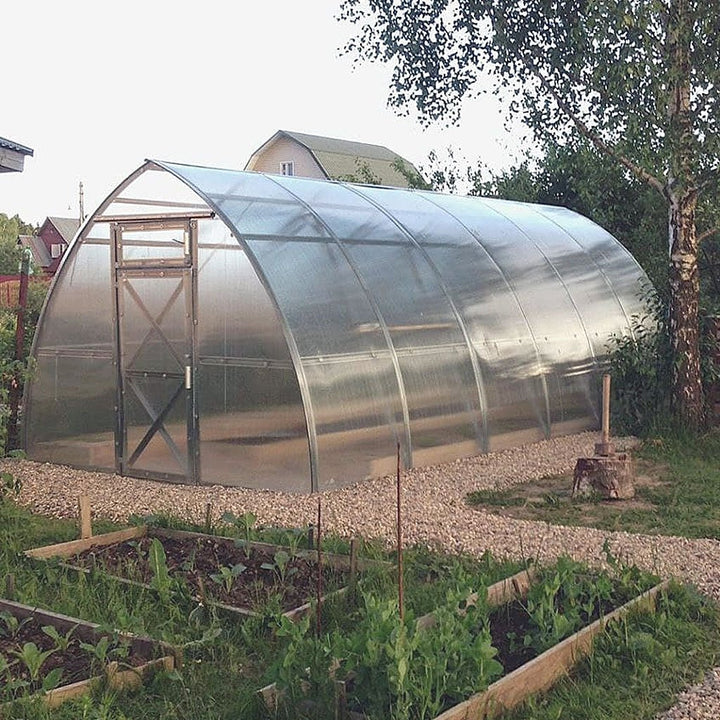 Sungrow DIY Greenhouse Kit 10 x 20 ft. with 6mm Double-Wall Polycarbonate Panels and Galvanized Steel Frame - Greenhouse Megastore