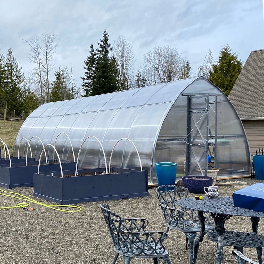 Sungrow DIY Greenhouse Kit 10 x 26 ft. with 6mm Double-Wall Polycarbonate Panels and Galvanized Steel Frame - Greenhouse Megastore