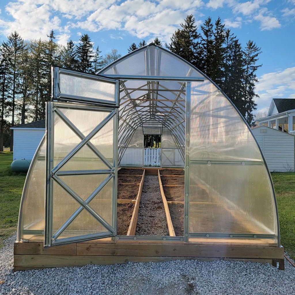 Sungrow Greenhouse Kit 10 x 32 ft. with 6mm Double-Wall Polycarbonate Panels and Galvanized Steel Frame - Greenhouse Megastore
