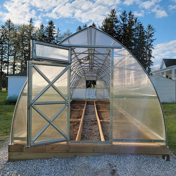 Sungrow Greenhouse Kit 10 x 32 ft. with 6mm Double-Wall Polycarbonate Panels and Galvanized Steel Frame - Greenhouse Megastore