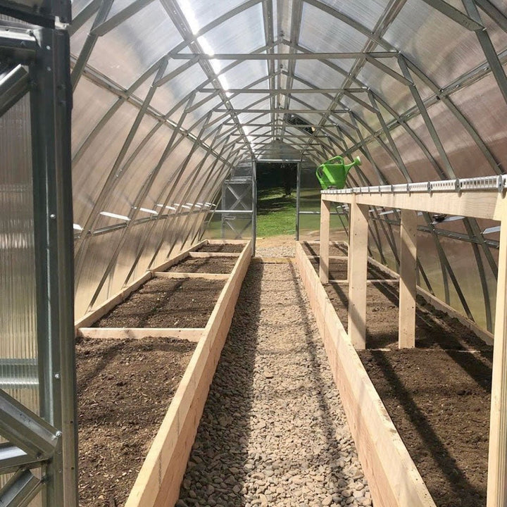Sungrow Greenhouse Kit 10 x 32 ft. with 6mm Double-Wall Polycarbonate Panels and Galvanized Steel Frame - Greenhouse Megastore