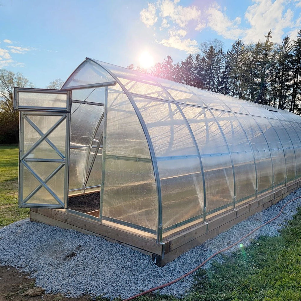 Sungrow Greenhouse Kit 10 x 32 ft. with 6mm Double-Wall Polycarbonate Panels and Galvanized Steel Frame - Greenhouse Megastore