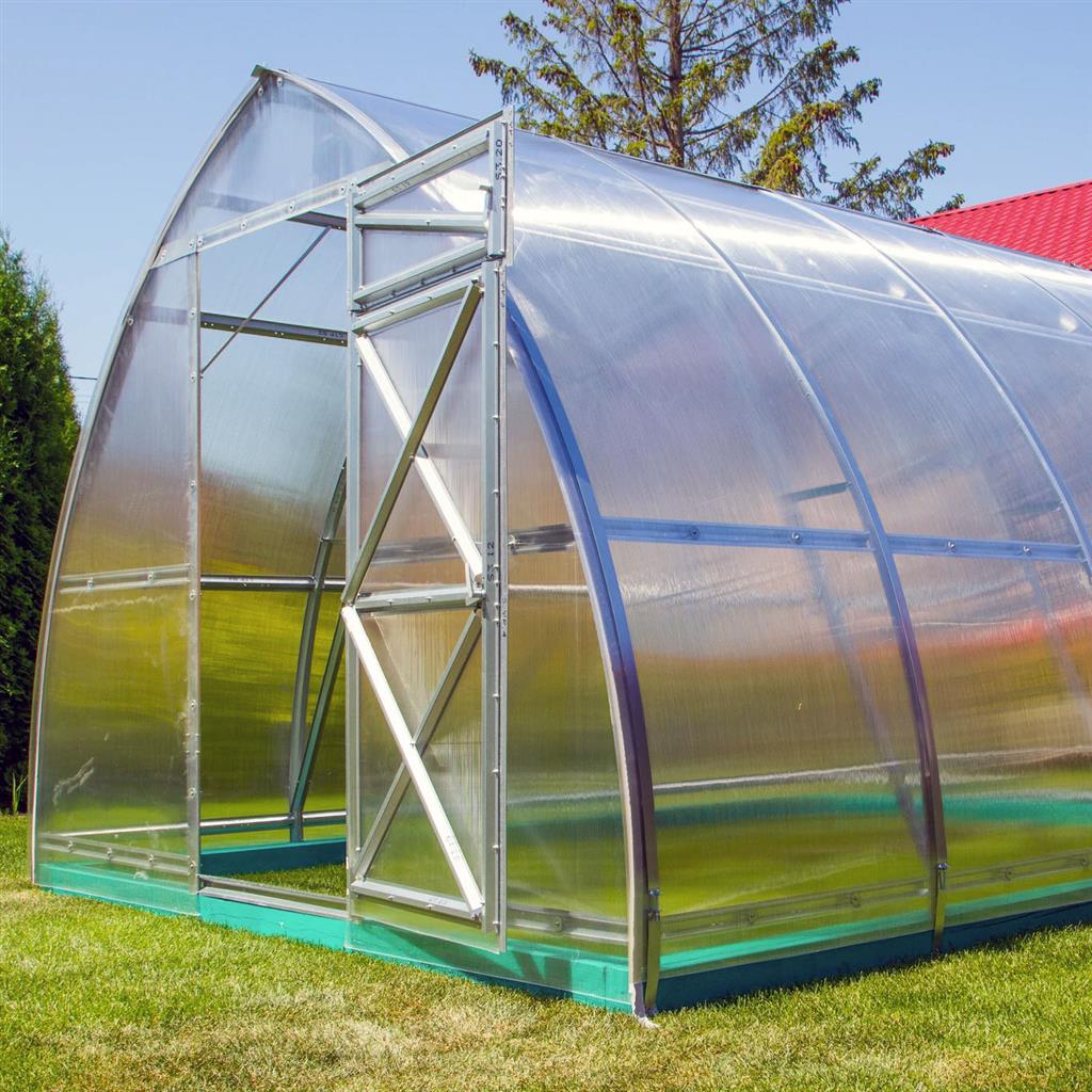 Sungrow Urban DIY Greenhouse Kit 10 x 13 ft with 6mm TwinWall Polycarbonate Panels and Galvanized Steel Frame - Greenhouse Megastore
