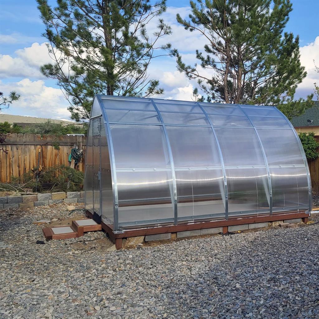 Sungrow Urban DIY Greenhouse Kit 10 x 13 ft with 6mm TwinWall Polycarbonate Panels and Galvanized Steel Frame - Greenhouse Megastore