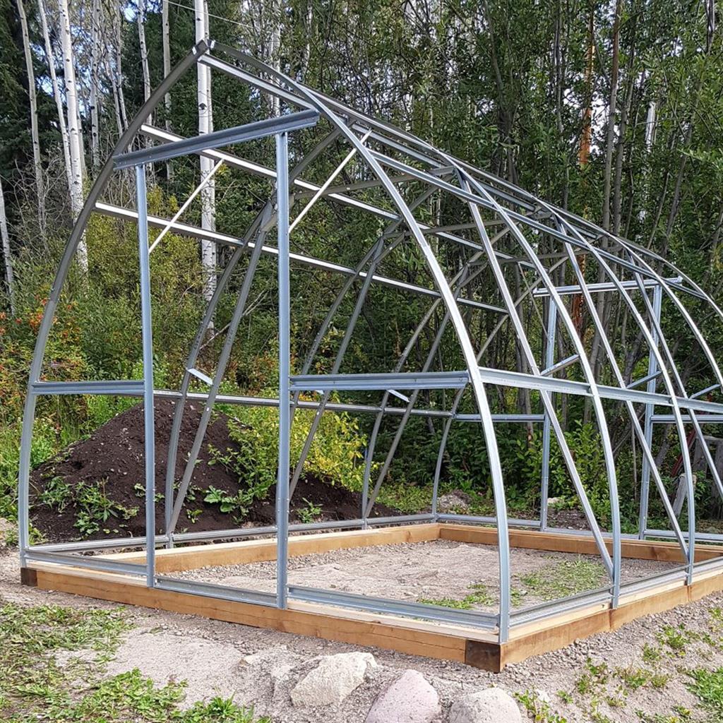 Sungrow Urban DIY Greenhouse Kit 10 x 13 ft with 6mm TwinWall Polycarbonate Panels and Galvanized Steel Frame - Greenhouse Megastore