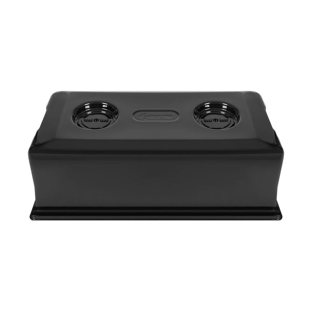 SUNPACK® 7" Vented Black Humidity Dome for 1020 Trays - Greenhouse Megastore