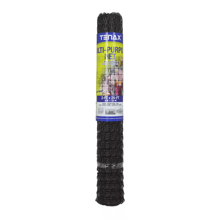 Tenax Black 3/4 x 1 in. Mesh Multi - Purpose Net - Greenhouse Megastore
