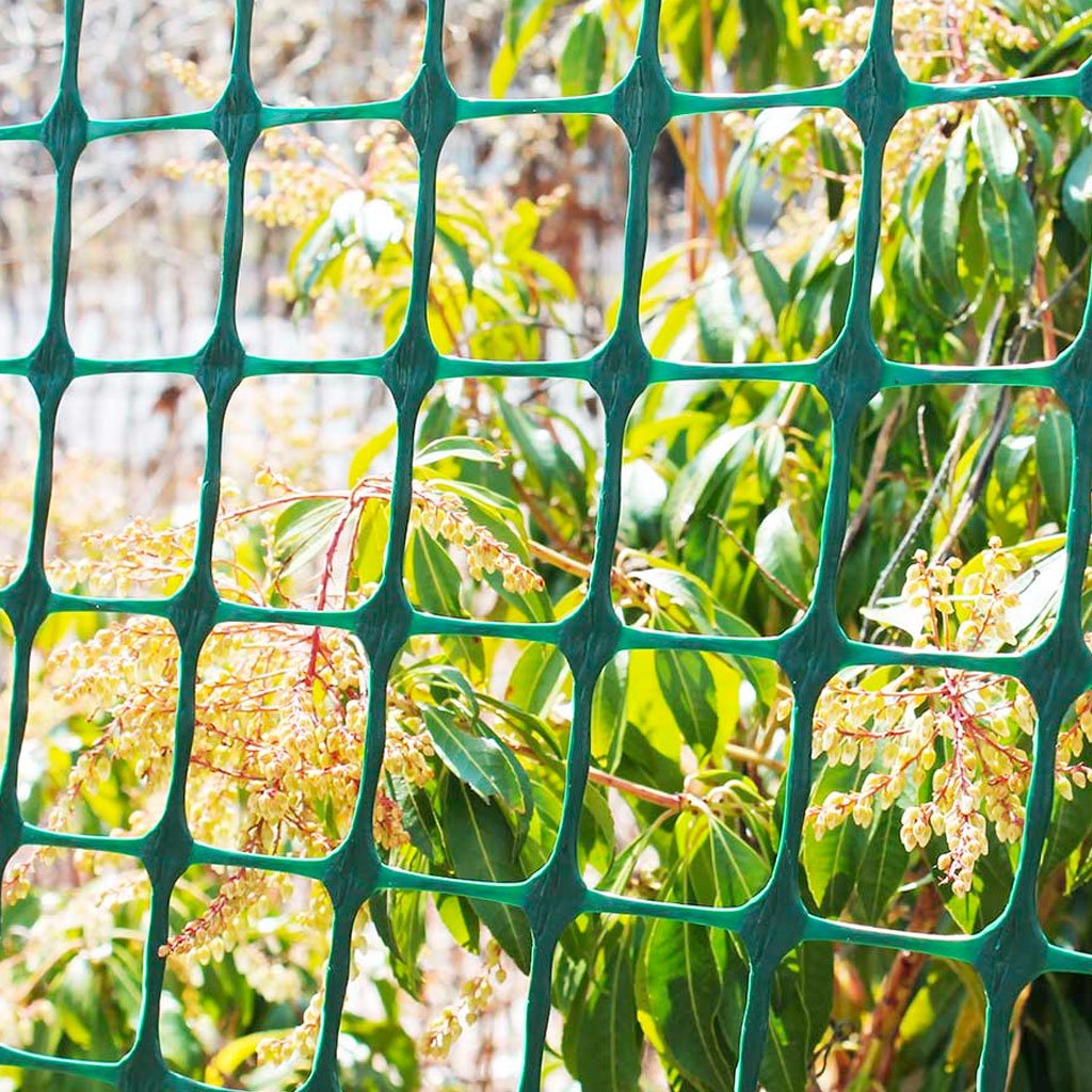 Tenax Green Plastic 2 in. Mesh Garden Fence - Greenhouse Megastore