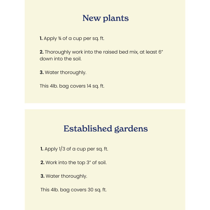 True Organic 4 lb. Bag Raised Bed Plant Food - Greenhouse Megastore