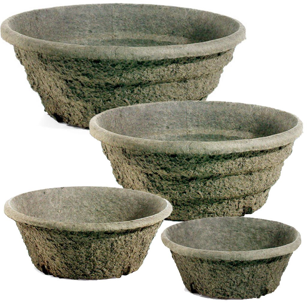 Western Pulp Round Patio Planters - Greenhouse Megastore